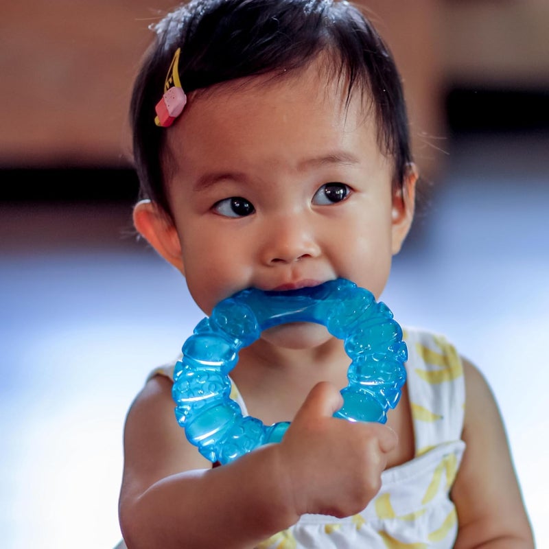 playgro Soothing Circle Water Teether, Blue, Medium - Image 4