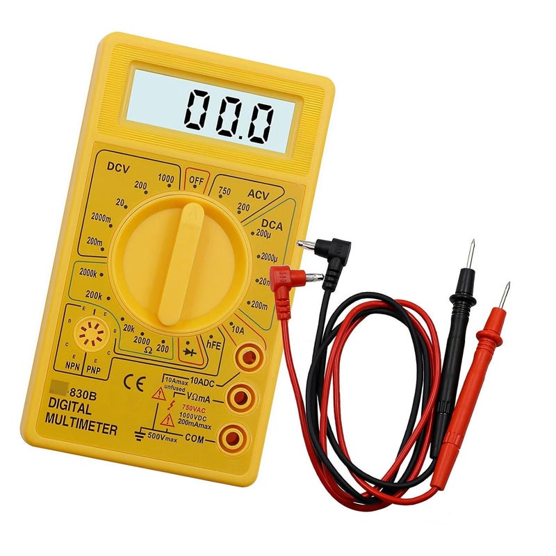 Multimeter Tester, Voltmeter Auto Ranging Ohmmeter Voltages Resistance Continuitys NCV Live Digital Multimeter - Image 1