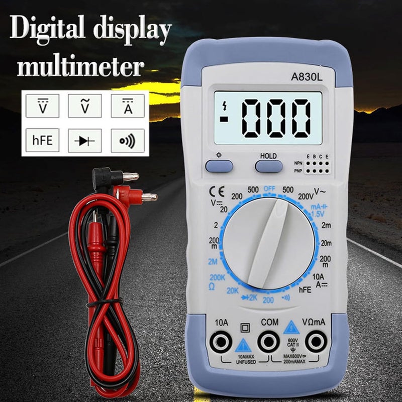 Multimeter Tester, Voltmeter Auto Ranging Ohmmeter Voltages Resistance Continuitys NCV Live Digital Multimeter - Image 4