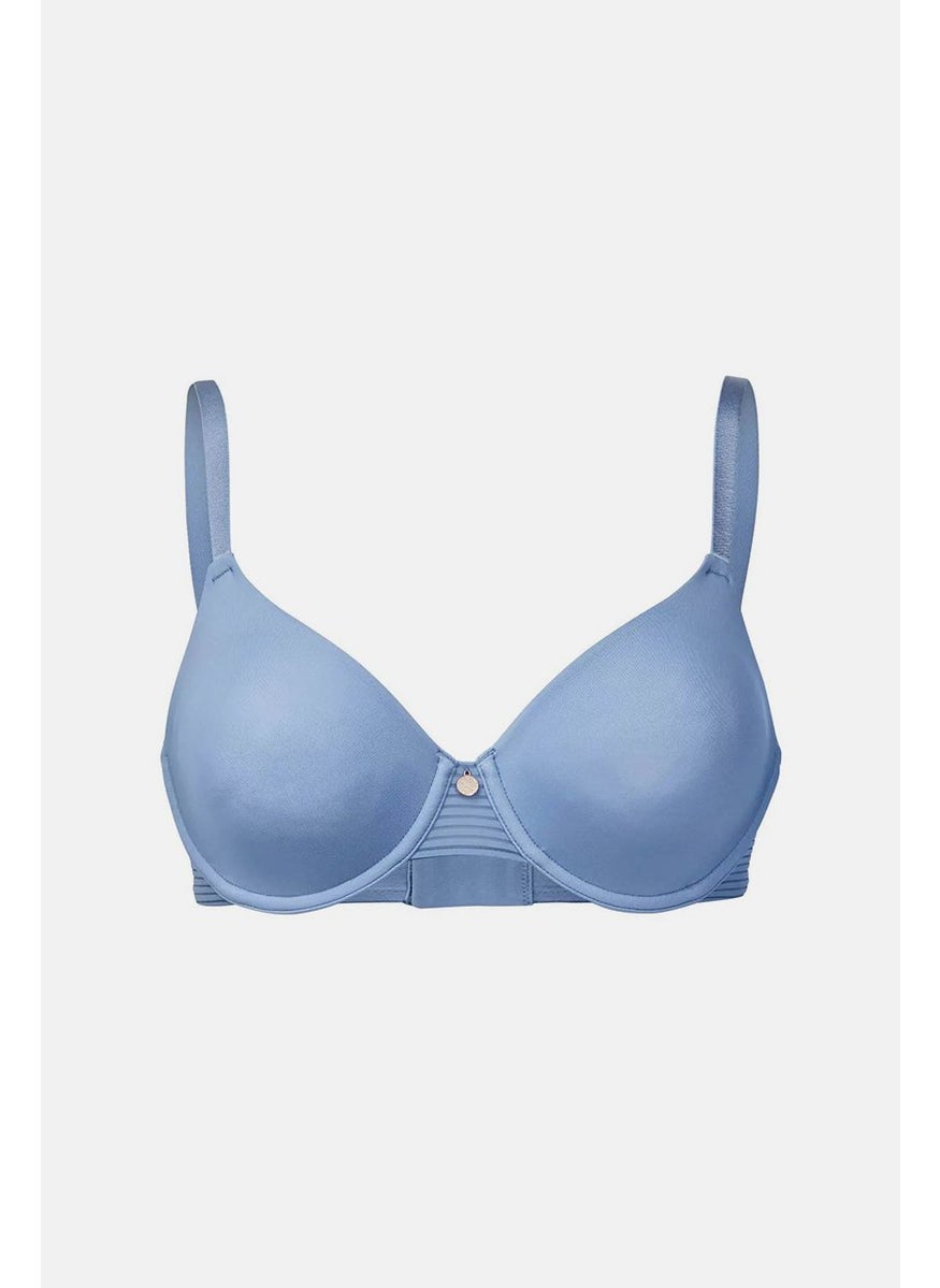 Tchibo - Women Plain Underwired Non Padded Bra, Light Blue - Image 1
