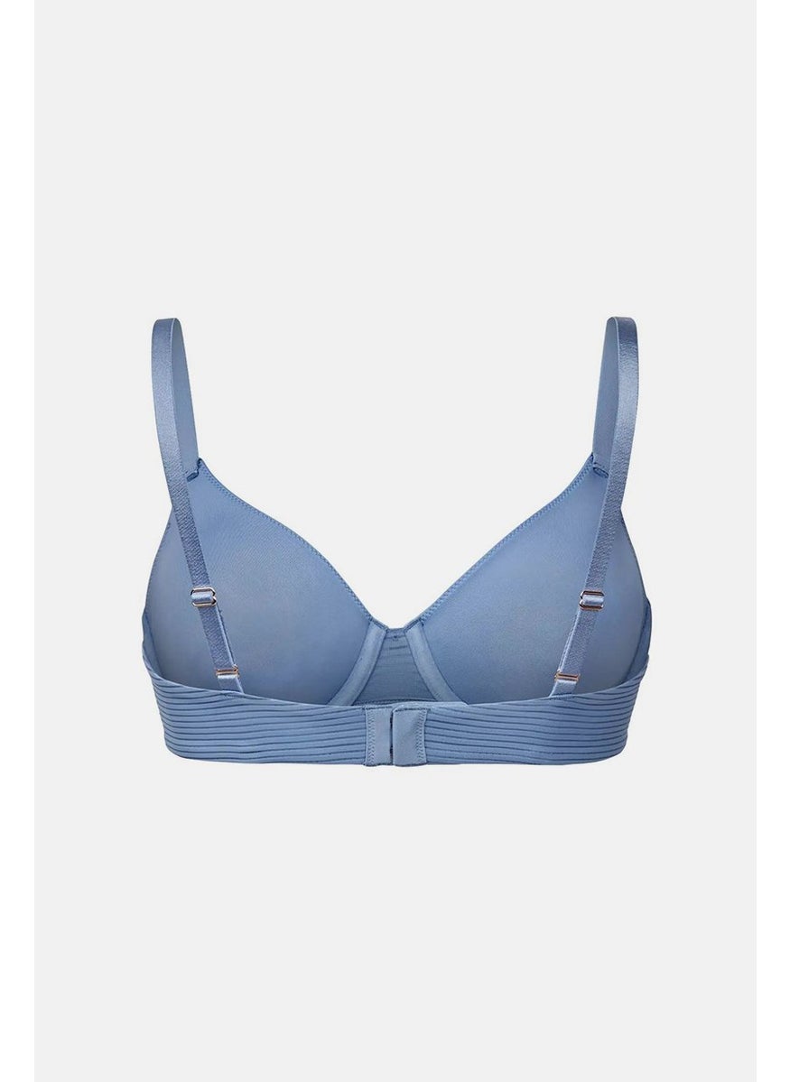 Tchibo - Women Plain Underwired Non Padded Bra, Light Blue - Image 1