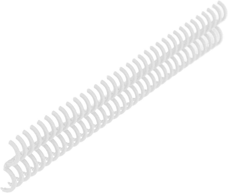 Binding Coils 10Pcs, Polypropylene 34 Holes, Wear Binding Spines - Durable Material, Easy Binding, Ideal for Office and School Use (White) - Image 3