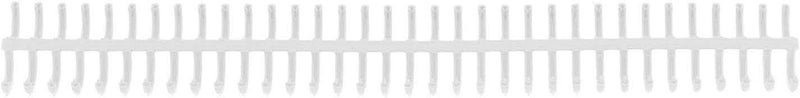 Binding Coils 10Pcs, Polypropylene 34 Holes, Wear Binding Spines - Durable Material, Easy Binding, Ideal for Office and School Use (White) - Image 5