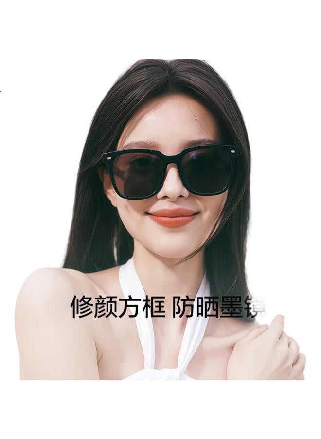 LOHO (Loho) New High Definition Men'S Sunglasses Sunscreen Black Ultra-Square Frame Slim Driving Sunglasses Gm Unisex Glasses - Image 1