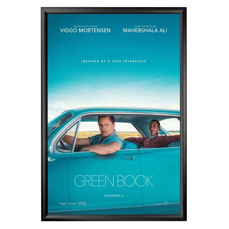 SnapeZo Poster Frame 24x36 Inches Black 12 Inch Aluminum Profile FrontLoading Snap Frame Wall Mounting Premium Series