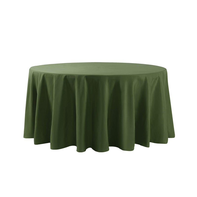 Cupuamon 108 inch Round Tablecloth Washable Polyester Table Cloth Decorative Table Cover for Wedding Party Dining Banquet(108 inch Willow) - Image 1