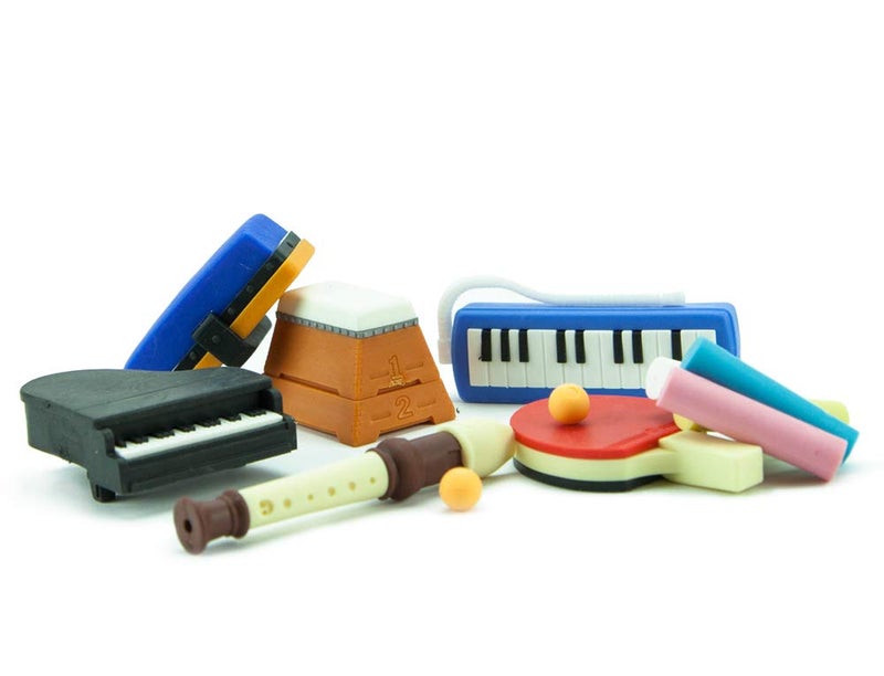 Iwako School Eraser 2 Carded Set ERBRI039 - Image 2