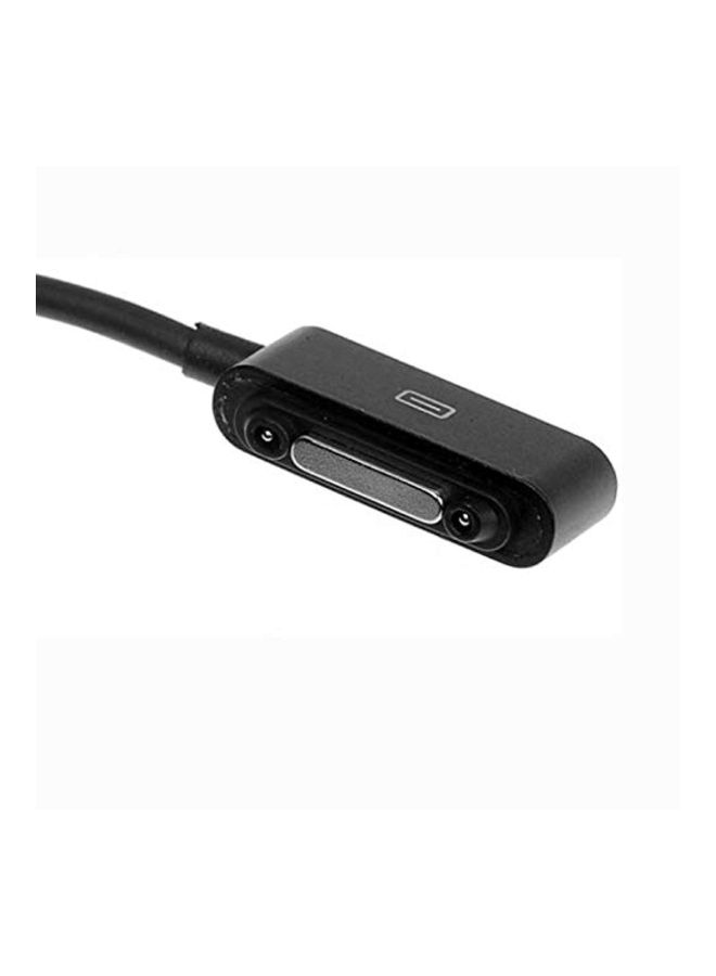 Magnetic Aluminum Charging Cable For Song Xperia Tablet Black - Image 3
