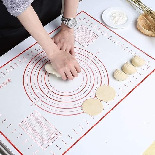 HEYOL Silicone Pastry Mat with Measurements Large 40Cm X 60Cm Baking Mat Counter Mat Oven Liner Pie Crust Mat Non Stick Dough mat Pastry Mat Fondant Mat Pack of 1 - Image 2