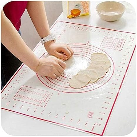 HEYOL Silicone Pastry Mat with Measurements Large 40Cm X 60Cm Baking Mat Counter Mat Oven Liner Pie Crust Mat Non Stick Dough mat Pastry Mat Fondant Mat Pack of 1 - Image 3