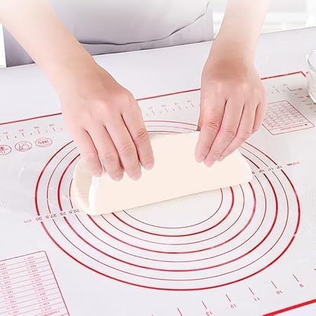 HEYOL Silicone Pastry Mat with Measurements Large 40Cm X 60Cm Baking Mat Counter Mat Oven Liner Pie Crust Mat Non Stick Dough mat Pastry Mat Fondant Mat Pack of 1 - Image 5