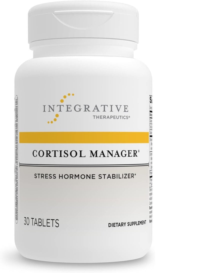 Integrative Therapeutics Cortisol Manager - Supplement with Ashwagandha and L-Theanine 30 Tablets 15 Servings - Image 1