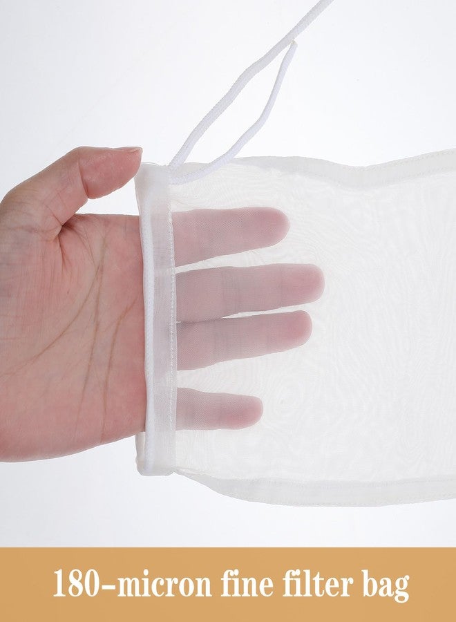 salbsever 6 Pcs Filter Media Bag, Reusable Aquarium Media Bag Extra Fine Mesh Bags Nylon Drawstring Bags for Fish Tank 4.7''x8.3'' - Image 4
