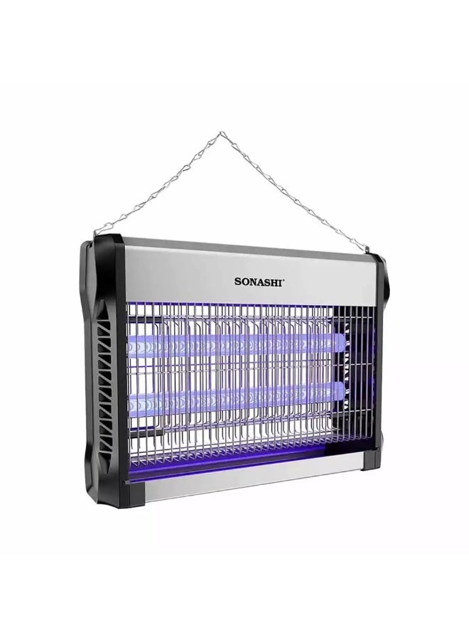 SONASHI Electronic Insect Killer SIK-712N High Voltage Mosquito Killer Home Appliance- Silver SIK-712N Silver - Image 1