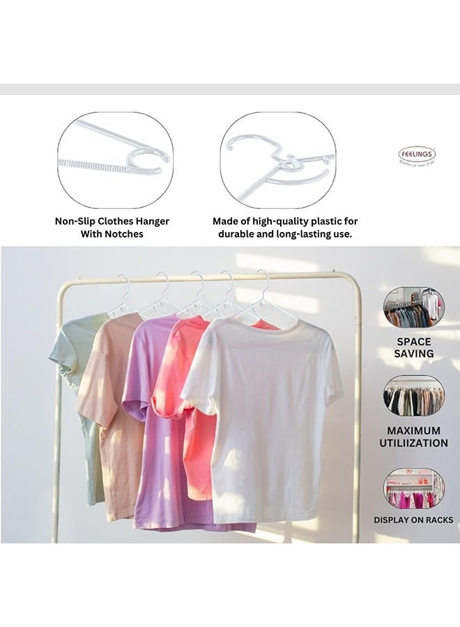 Feelings Plastic Hanger Arch 18Pcs Set (White)  - Image 4
