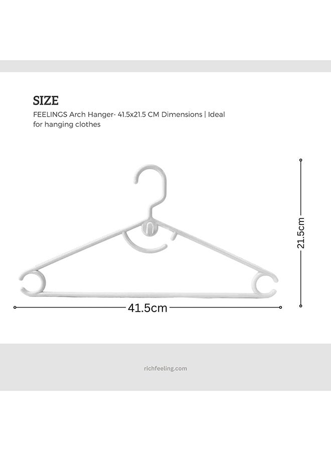 Feelings Plastic Hanger Arch 18Pcs Set (White)  - Image 2