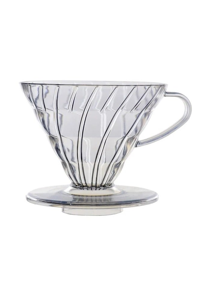 Generic Liying V-01 Acrylic Coffee Dripper, 1-2 Cups, Pour Over Coffee Maker, Reusable Coffee Filter Cup, Slow Brewing Accessories for Home, Cafe, Restaurants  - Image 1