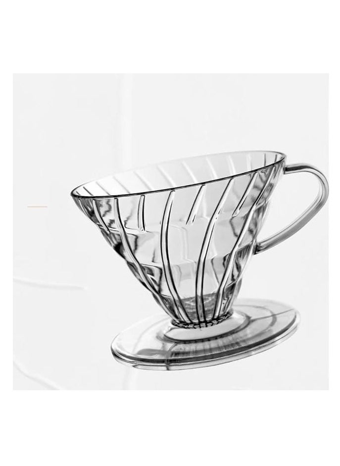 Generic Liying V-01 Acrylic Coffee Dripper, 1-2 Cups, Pour Over Coffee Maker, Reusable Coffee Filter Cup, Slow Brewing Accessories for Home, Cafe, Restaurants  - Image 3