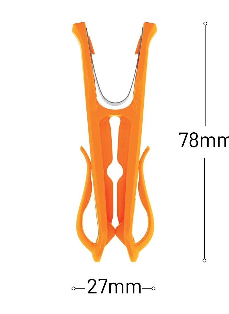 hegs Hegs Clothespins with Hooks, Heavy-Duty Anti-Rust Laundry Clips for Clothes Drying, Multi-Purpose Hanging Pegs with Strong Durable Grip, 18-Pack, Ideal for Indoor & Outdoor Use, Colorful  - Image 3