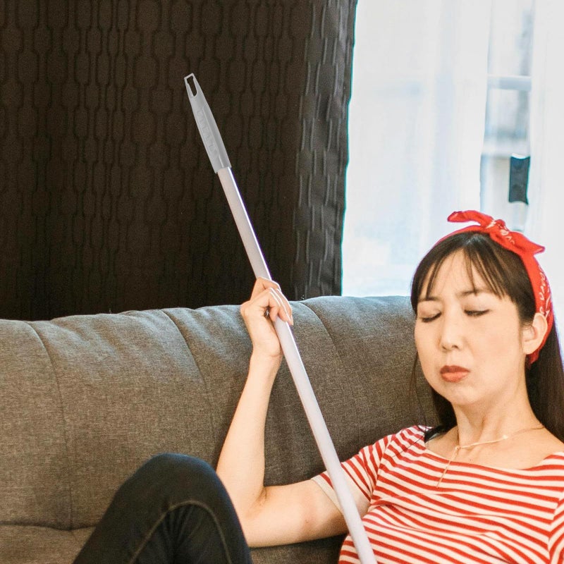 Broom Handle Grips 2 Pieces Gray Plastic Sturdy Replacement Rods 19mm for Household Sweeping Dustpan Accessories Compatible with Mop and Whisk Brooms Indoor Cleaning - Image 5