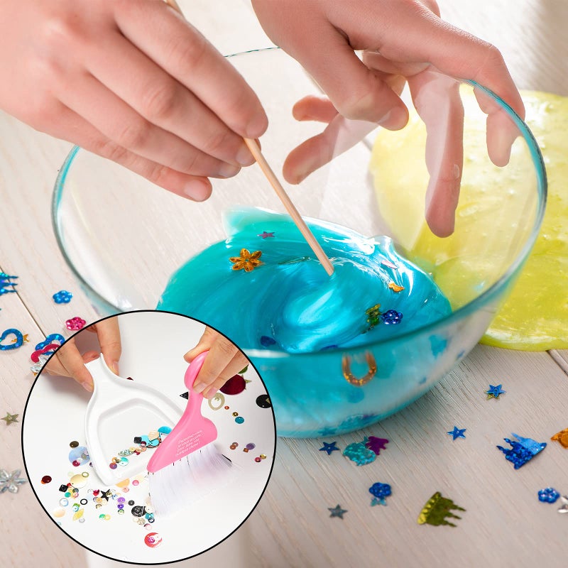 CHENGU 3 Pcs Mini Dustpan Set Brush for Table Whisk Brooms Small Dustpan Broom Set Mini Dust Pans with Brush Tiny Cleaning Table Sweep for Car Desk Keyboard Countertop Nest - Image 5