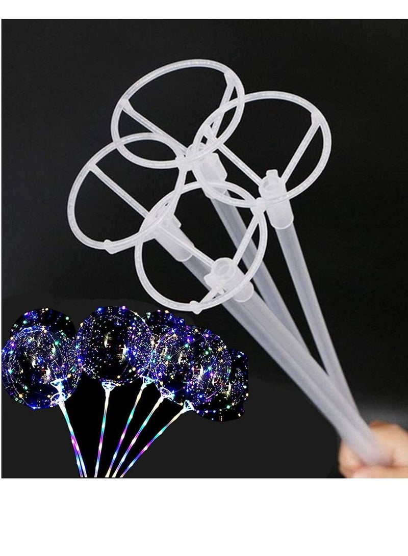 SYOSI Big Balloon Stick with Cups, 30 Packs Clear Bobo Balloon Stick Holder 16 inches long for Large Balloons - Image 1