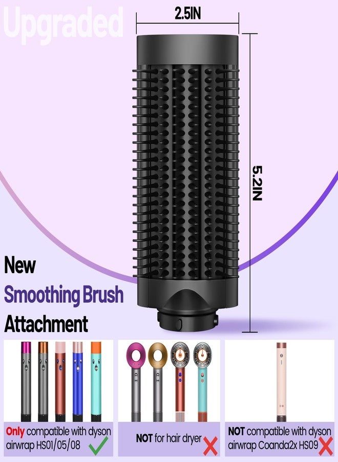 ZEPHBLOW Anti-Snag Loop Brush for Dyson Airwrap, Loop Detangling Smoothing Brush Compatible with Air wrap Attachments, Smooth Glide Anti-Tangle Comb for Thick, Curly Tangled Hair Frizz Control - Image 2