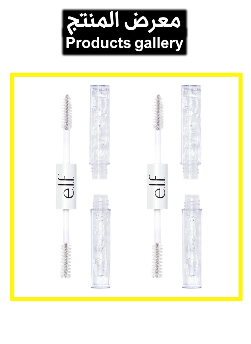 elf - Clear Lash & Brow Mascara 2-Pack, Conditioning Clear Brow & Lash Gel For Grooming, Defining & Separating, Long-Lasting - Image 1