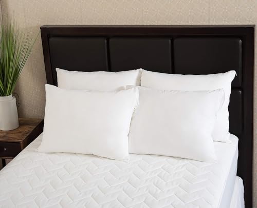 Mastertex The Grand Pillow Covers King Size - Poly-Cotton Pillow Protector with Zipper - Moisture Wicking, Advanced Allergy Protection Pillow Protector - Protects Pillow from Dust, Dirt, and Debris (2 Pack) - Image 5