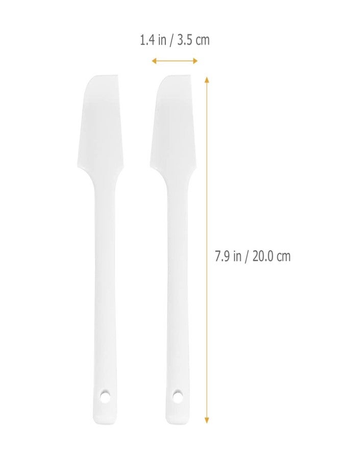 Hemoton 2-Pack Silicone Spatula Set Flexible Bendable Scrapers with Ergonomic Handles for Baking Cream Spreading and Food Preparation - Image 2