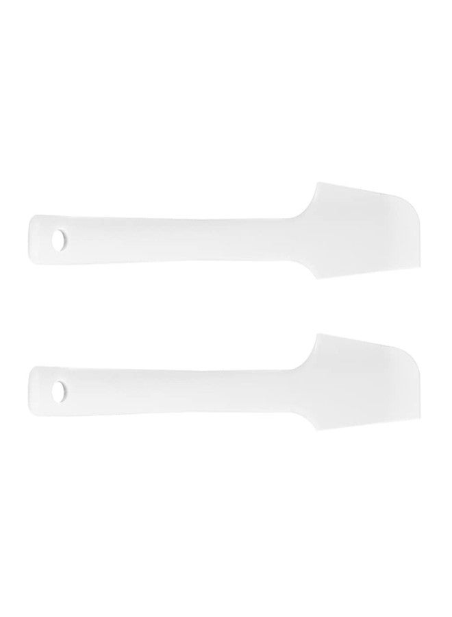 Hemoton 2-Pack Silicone Spatula Set Flexible Bendable Scrapers with Ergonomic Handles for Baking Cream Spreading and Food Preparation - Image 1