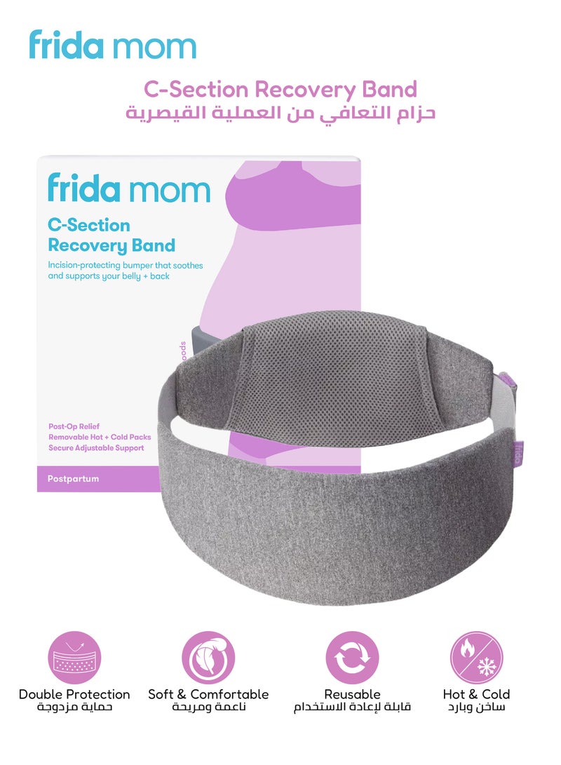 frida mom Frida Mom C-Section Recovery Band | Postpartum Belly Support with Hot & Cold Therapy | Adjustable Strap for Incision Protection, Pain Relief & Swelling Reduction  - Image 1