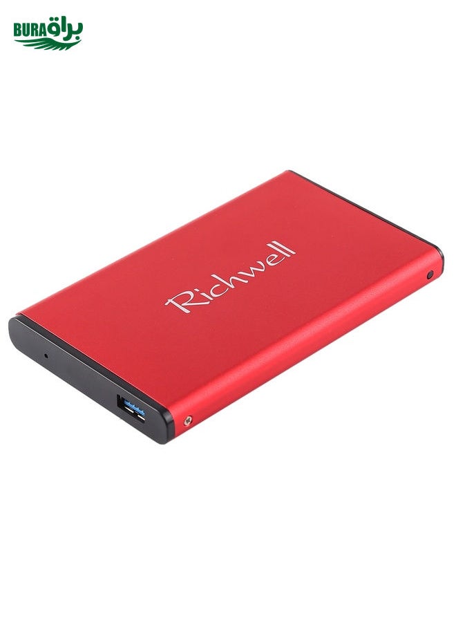 BURAQ - Richwell SATA R2-SATA-320GB 320GB 2.5 inch USB3.0 Super Speed Interface Mobile Hard Disk Drive(Red) - Image 1