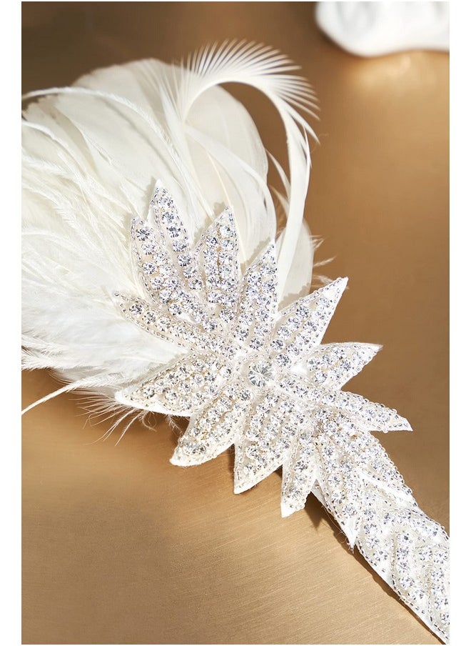 Vintage 1920S Flapper Headband Roaring 20S Great Gatsby Headpiece With Feather 1920S Flapper Gatsby Hair Accessories (White) - pzsku/ZBC10D42E34EEE7DBE720Z/45/_/1735567121/55324309-6e2a-4a6e-af4b-f65a6e6ce8c8