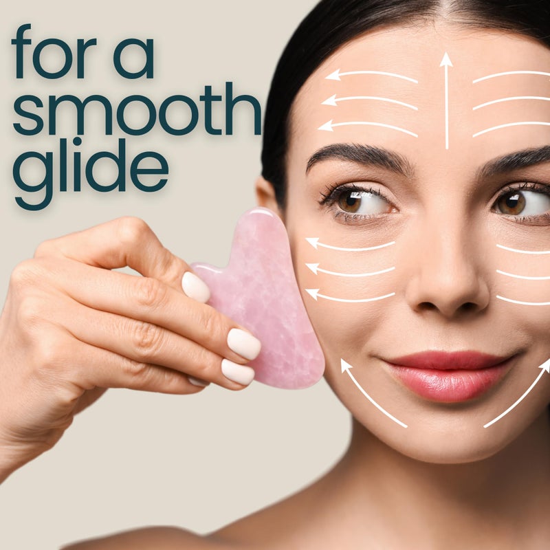 Ouiloe Gua Sha Oil - Unscented Face Oil for Gua Sha Massage - Safe for Acne Prone Skin, Doesn't Clog Pores, 100% Natural, Lightweight & Non-Greasy Facial Oil for All Skin Types, 2 oz - Image 3