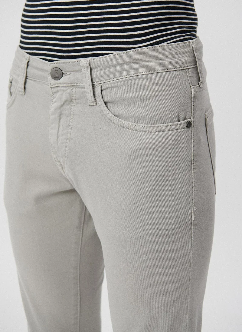 MAVI Jake Neutral Grey Mavi Black Gabardine Pants