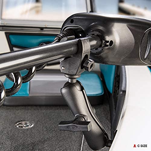 RAM Mounts RAP-400U Tough-Claw Small Clamp Ball Base with C Size 1.5" Ball for Rails 0.625" to 1.14" in Diameter - Image 3