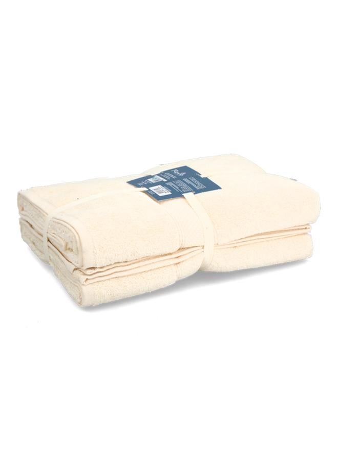 REVE 2-Piece Reyna Bath Towel Set Cream 70 X 140Cm Pi1035-Pd457-Aw2 - Image 2