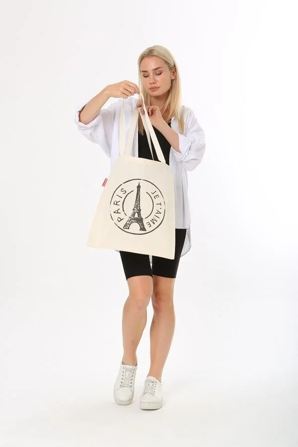 Baghashtag Paris Printed Cloth Bag