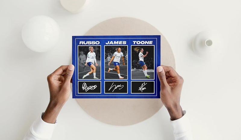 RJR PRINTS England Lionesses Signed A4 Montage Photo Print - Image 4