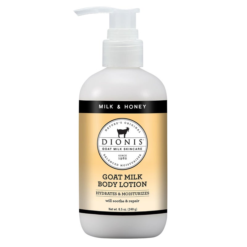 Dionis Goat Milk Hydrating Skincare Cream, Rich & Creamy Daily Moisturizing Milk & Honey Scented Body Lotion For Dry Skin, Made in the USA, Cruelty-Free & Paraben-Free, 8.5 oz Bottle - Image 1