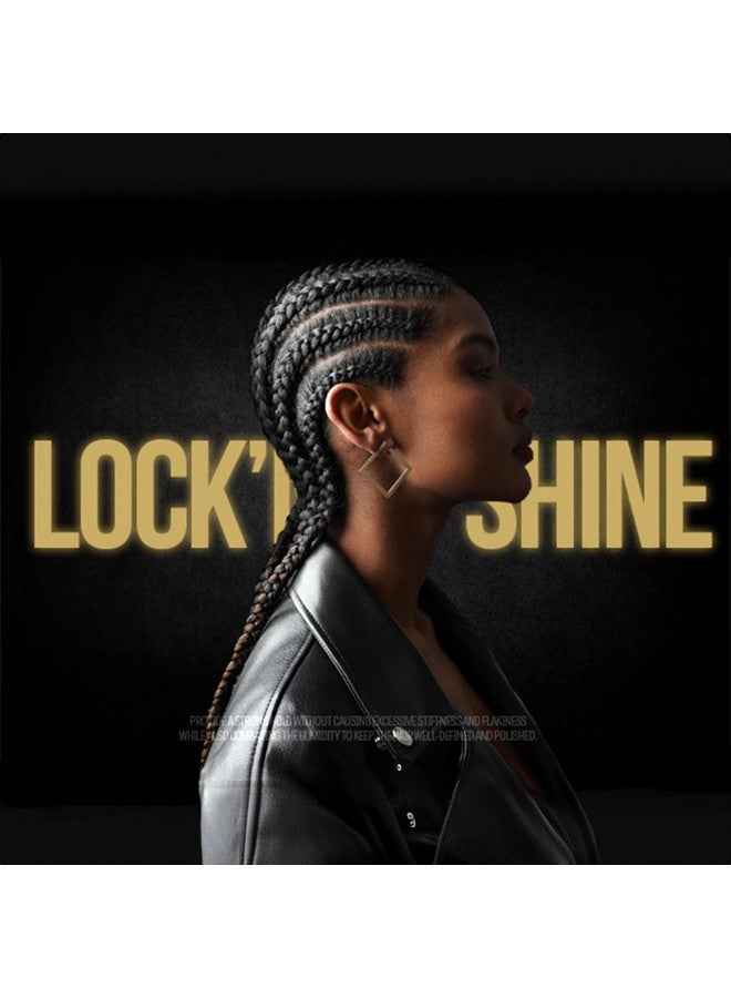 إيبن نيويورك تركيبة الضفائر Lock'N Shine - تثبيت قوي للغاية (8 أونصة/236 مل) للضفائر والتجعيدات | لمعان شديد، يدوم طويلاً، مضاد للتجعد | غني بفيتامين ب للقوة ومنع التقشر أو الكسر - Image 2