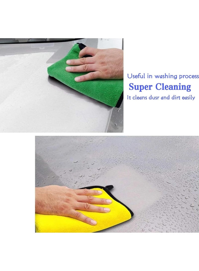 Pack Of 3 Car Window Screen Kitchen Drying Cleaning Microfiber Towel 40x30cm - Image 3