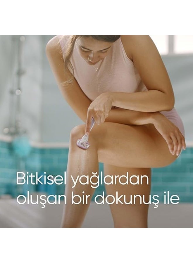 ماكينة حلاقة بريز 2 في 1 بمقبض للنساء مع شفرتين قابلتين للتعبئة - Image 5