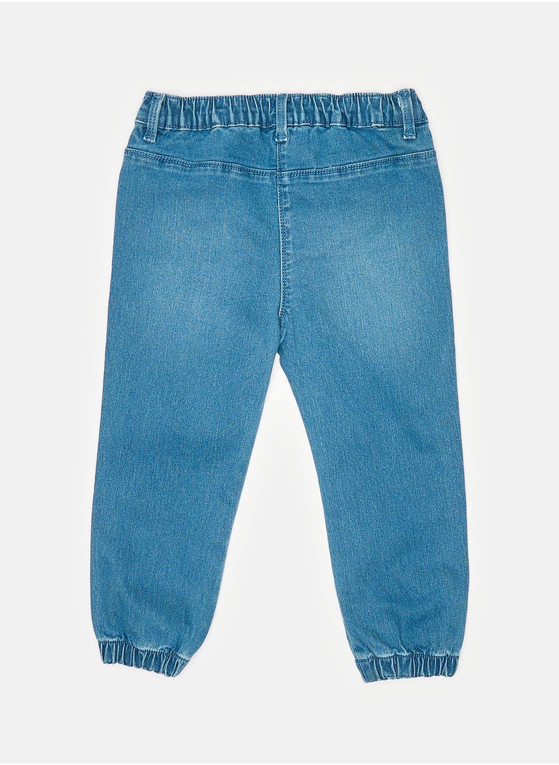 LC WAIKIKI Baby Girl Jogger Jeans With Elastic Waist  - Image 2