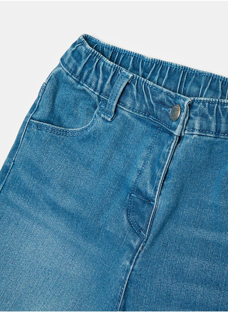 LC WAIKIKI Baby Girl Jogger Jeans With Elastic Waist  - Image 3