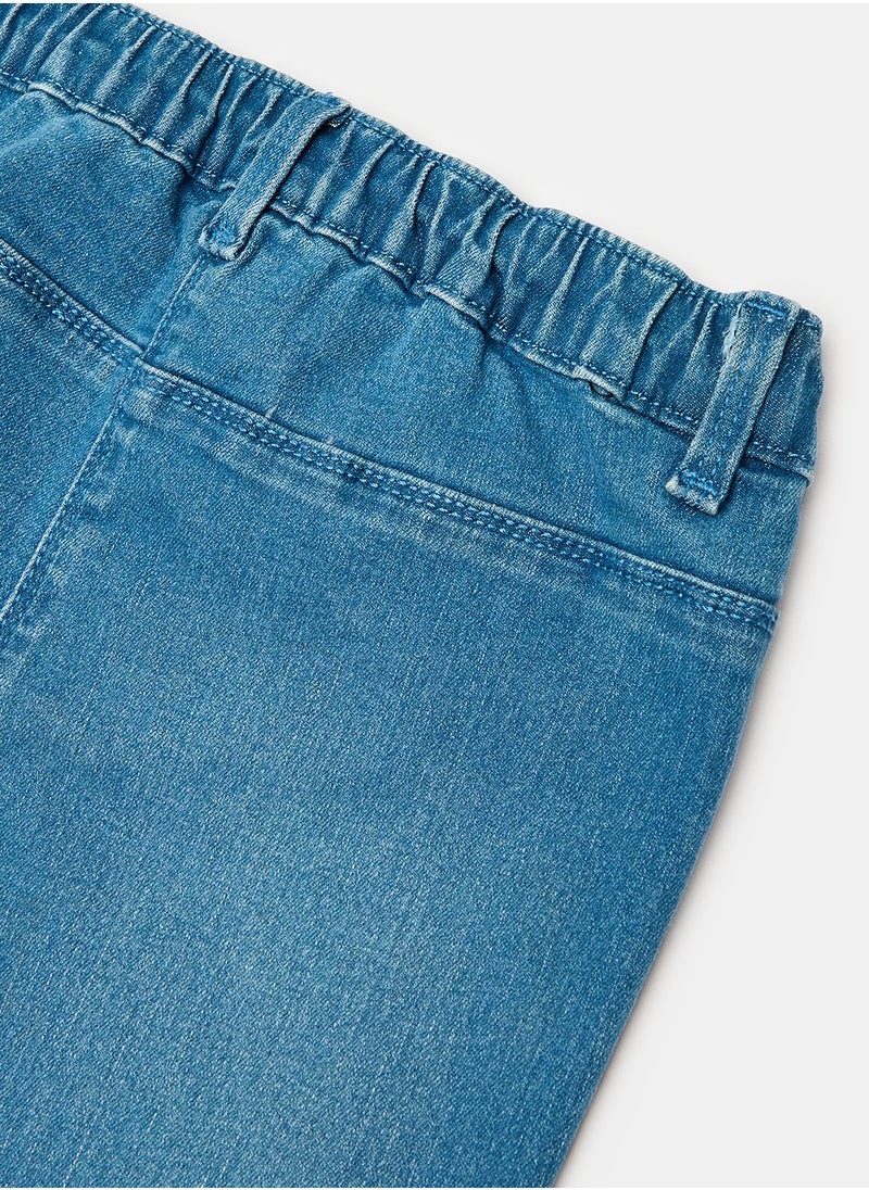 LC WAIKIKI Baby Girl Jogger Jeans With Elastic Waist  - Image 4