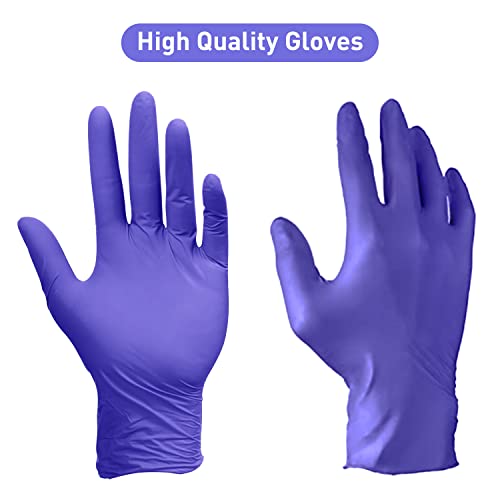 PEIPU PElPU Nitrile Gloves,Disposable cleaning,(X-Large, 100-Count) Powder Free, Latex Free,Ultra-Strong,Food Handling Use, Single Use, Non-SterileProtective Gloves - Image 2