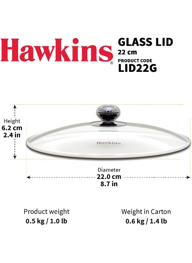Hawkins غطاء زجاجي هوكينز بقطر 22 سم  - Image 3