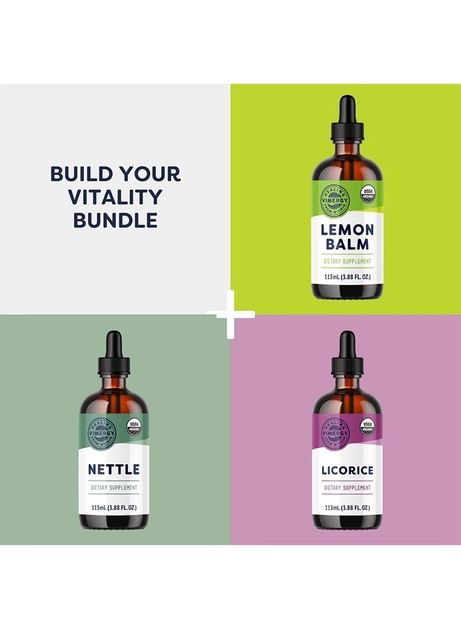 Vimergy فيتامين ب12 السائل العضوي من وزارة الزراعة الأمريكية، 115 حصة – خالي من الكحول - يدعم طاقة الدماغ، الجهاز العصبي، الإدراك، الذاكرة – خالي من الغلوتين، غير معدّل وراثيًا، نباتي، باليو، بنكهة حلوة طبيعية (115 مل) - Image 5